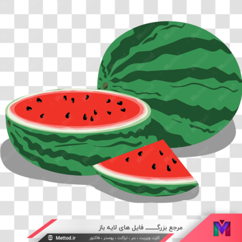 تصویر png هندوانه کارتونی طرح 67