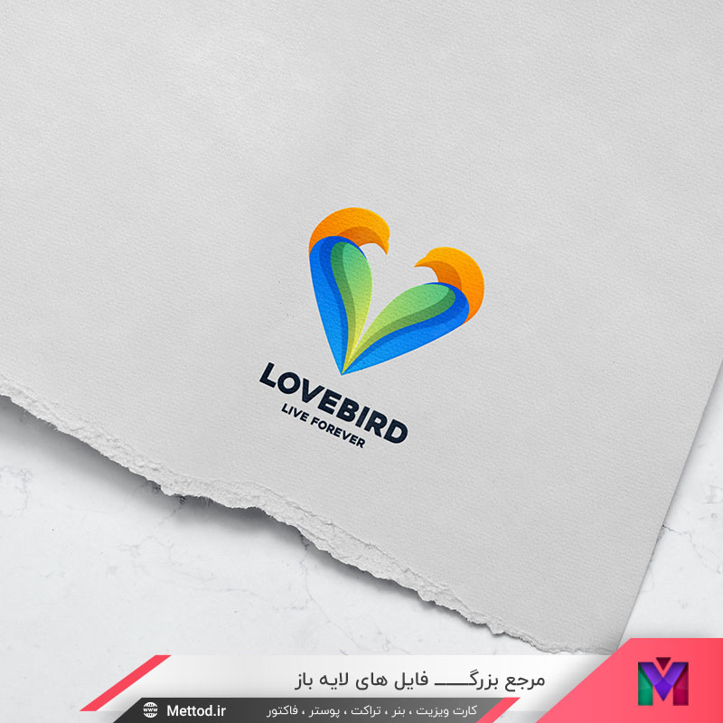 Love-Bird-Logo لوگو قلب و پرنده
