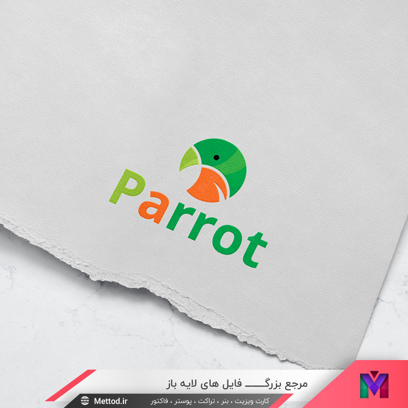 Parrot-Logo-logo لوگو طوطی طرح 143