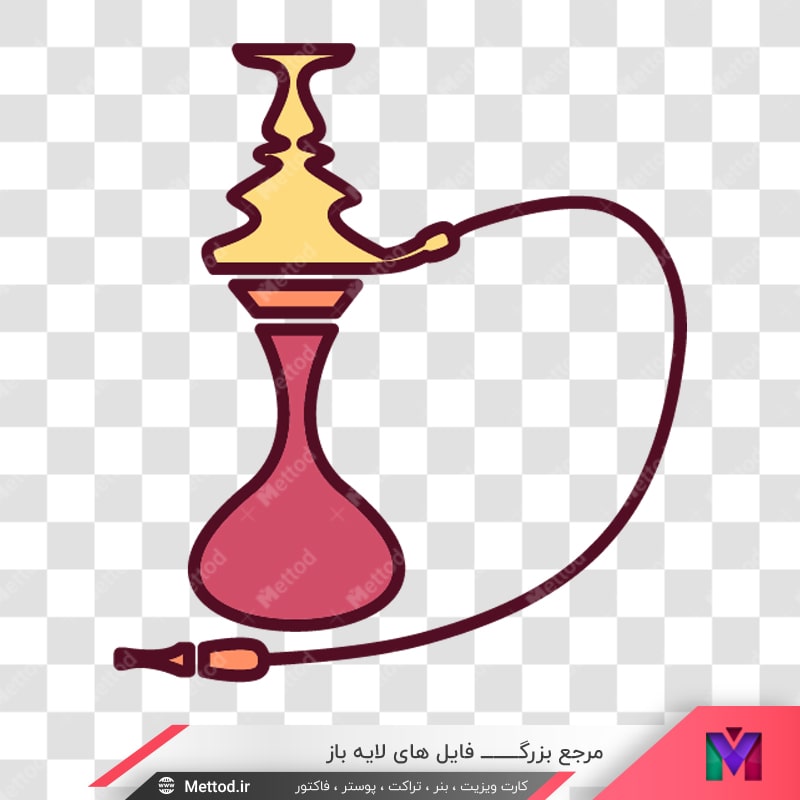 hookah-vector-83 وکتور قلیان طرح 719