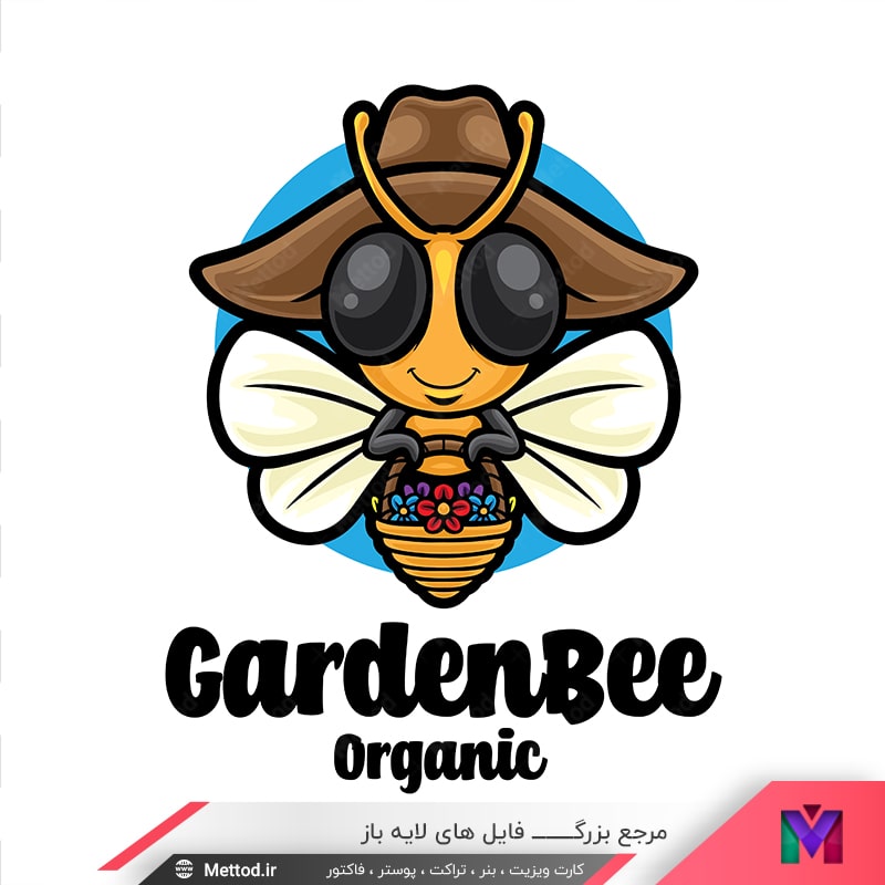 bee-logo لوگو زنبور طرح 603