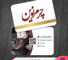 کارت ویزیت فروشگاه کفش چرم طرح 1085