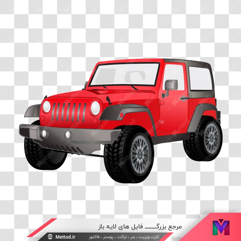 car-png-7 عکس png ماشین جیپ قرمز